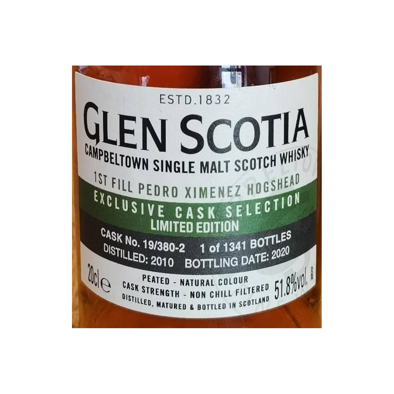 Glen Scotia 2010 10 Years Single Malt Whisky