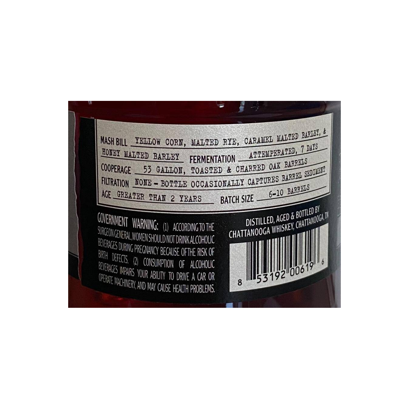 Chattanooga 2 Years Bourbon Whisky 3