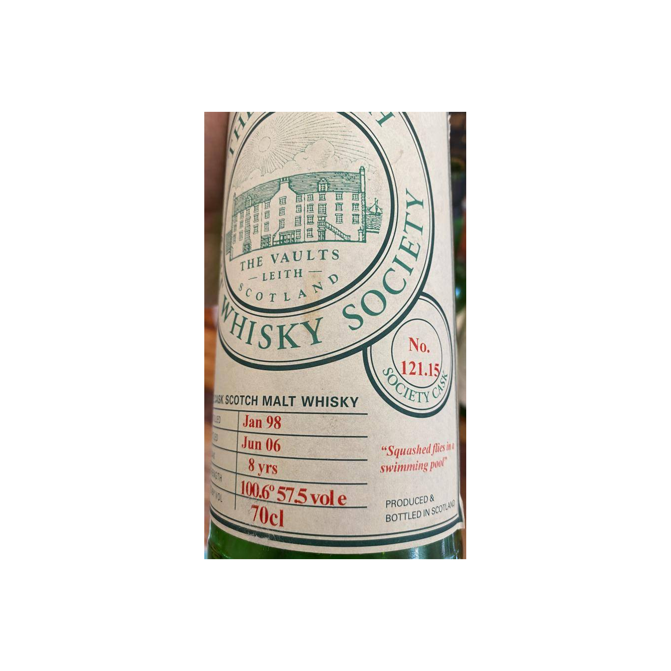 The Scotch Malt Whisky Society 1998 8 Years Single Malt Whisky