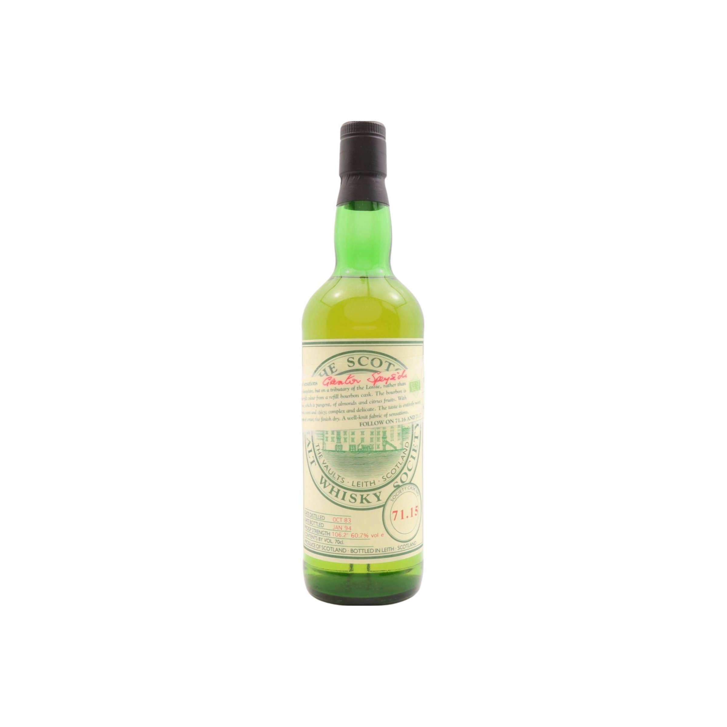 The Scotch Malt Whisky Society 1983 10 Years Single Malt Whisky