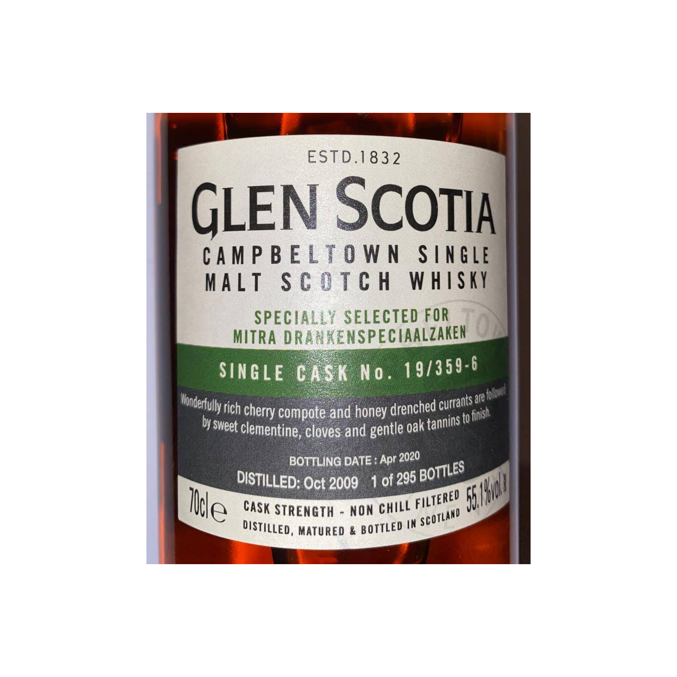 Glen Scotia Limited Edition 2009 11 Years Single Malt Whisky 2