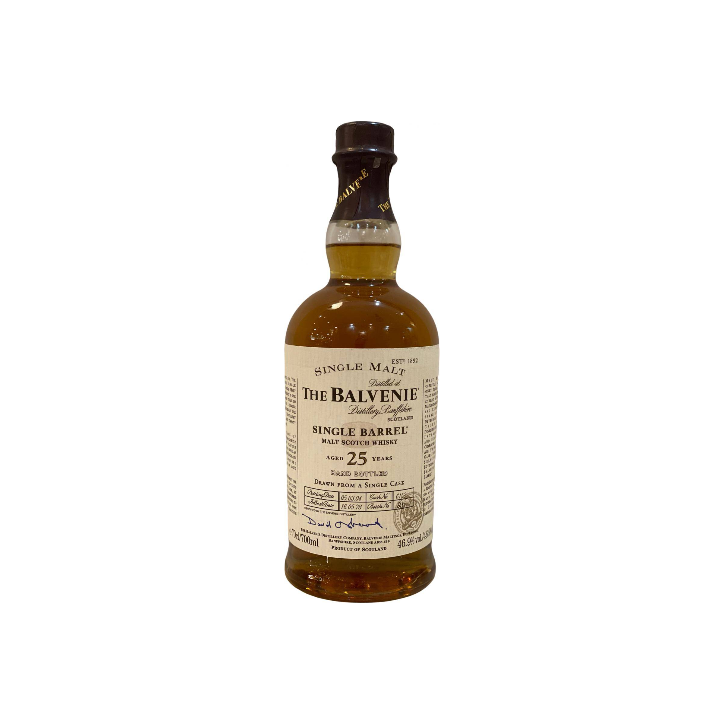 The Balvenie Single Cask 1978 25 Years Single Malt Whisky