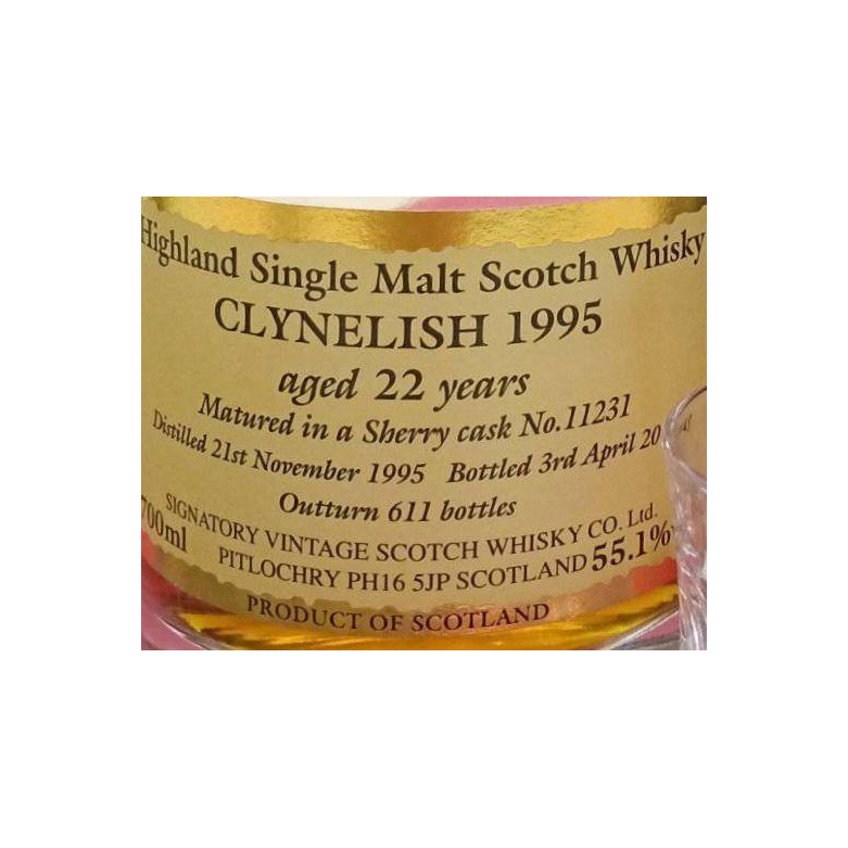 Clynelish 1995 22 Years Single Malt Whisky