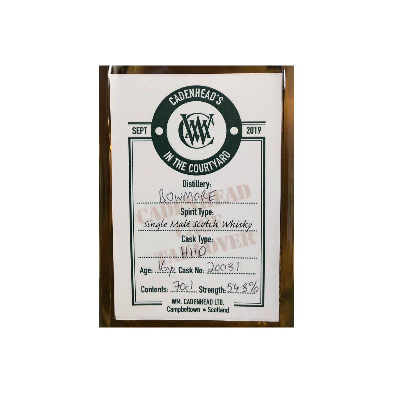 Bowmore 16 Years Single Malt Whisky