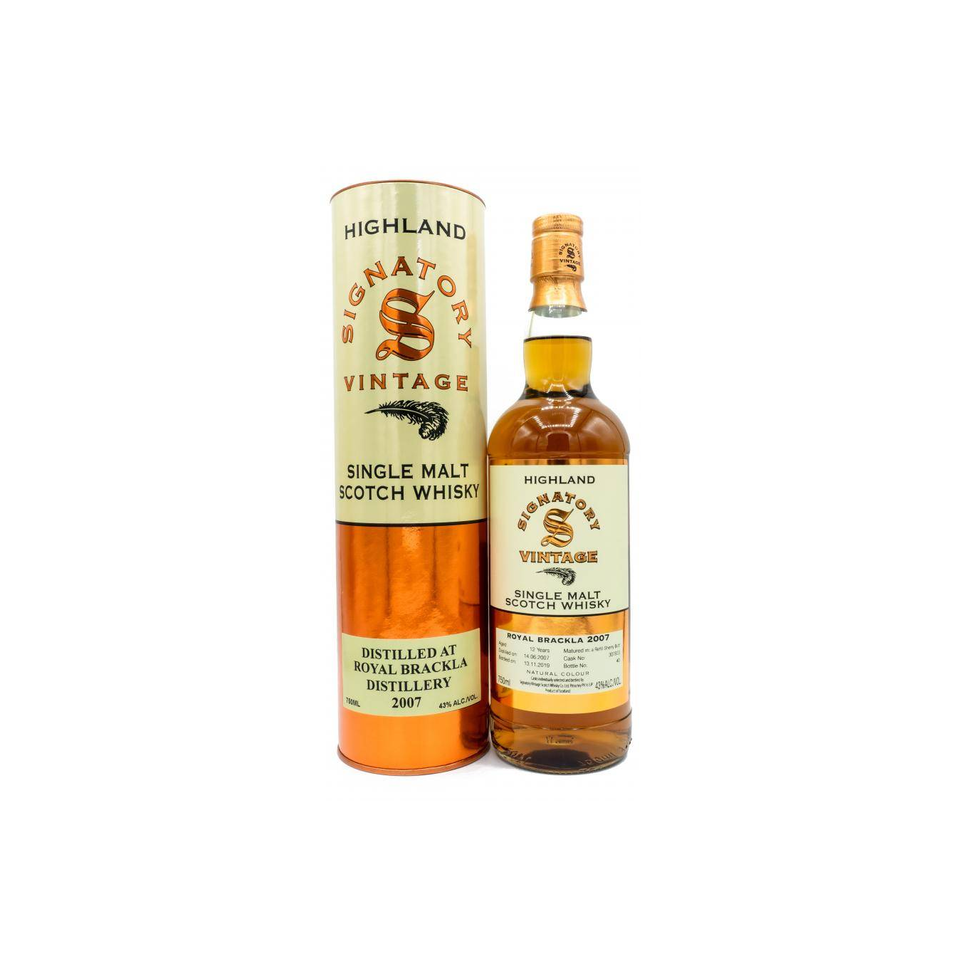 Royal Brackla Vintage Collection 2007 12 Years Single Malt Whisky 2