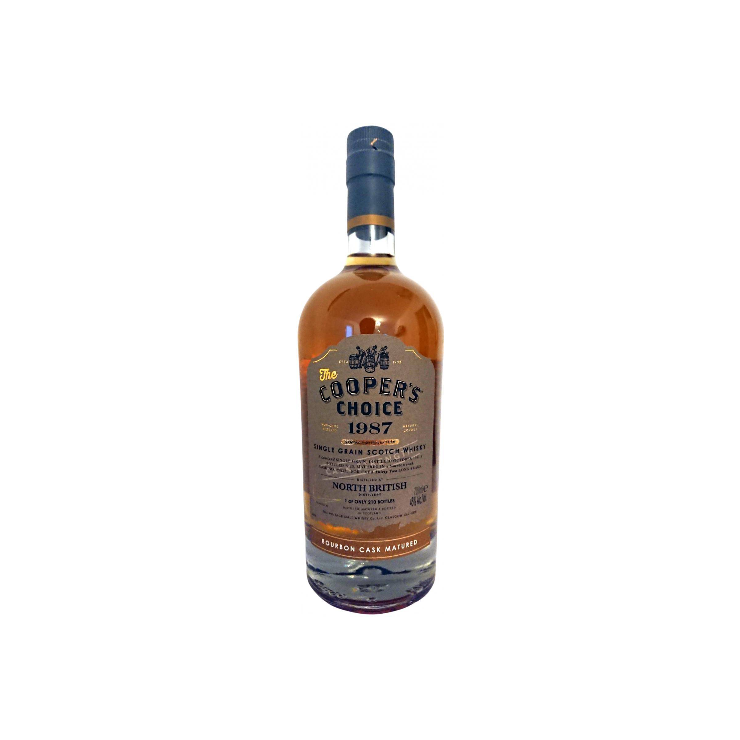 North British The Cooper's Choice 1987 32 Years Single Grain Whisky