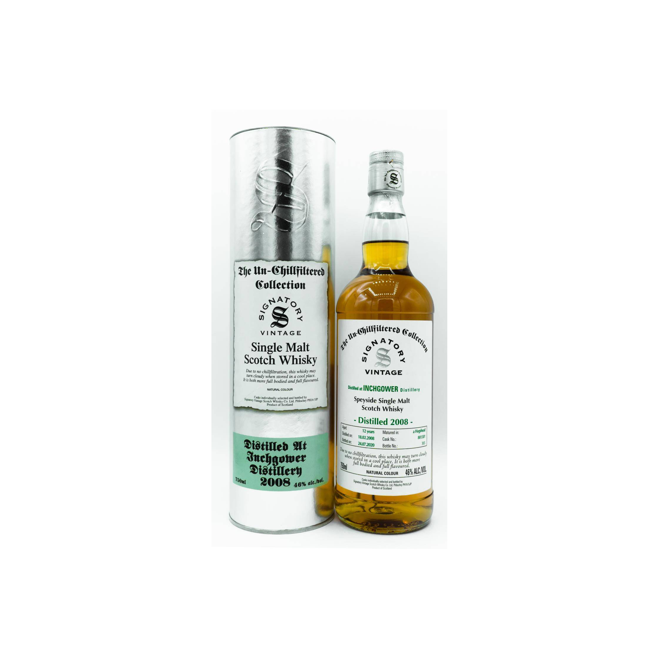 Inchgower The Un-Chillfiltered Collection 2008 12 Years Single Malt Whisky 2