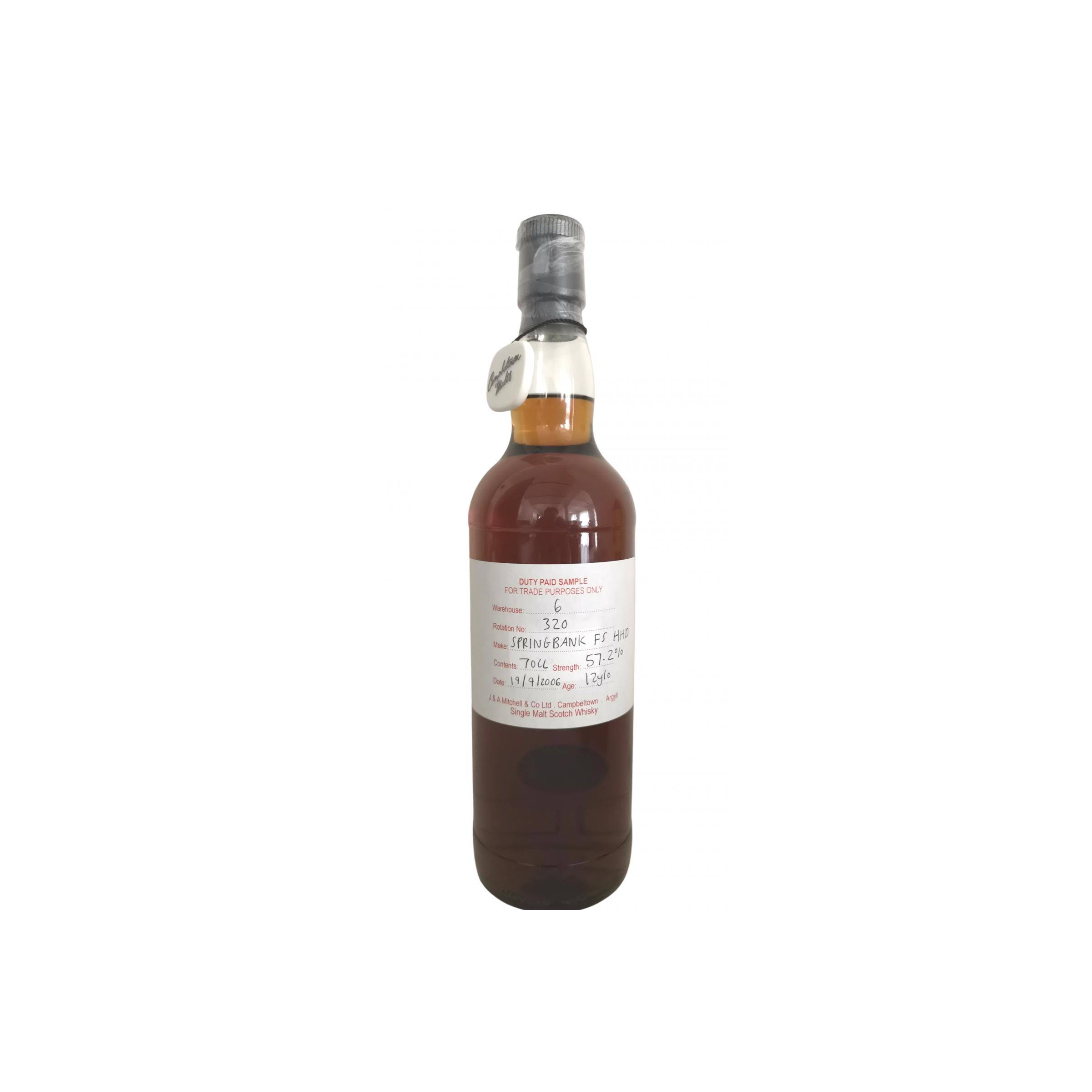 Springbank Duty Paid Sample - For Trade Purposes Only 2006 12 Years Single Malt Whisky