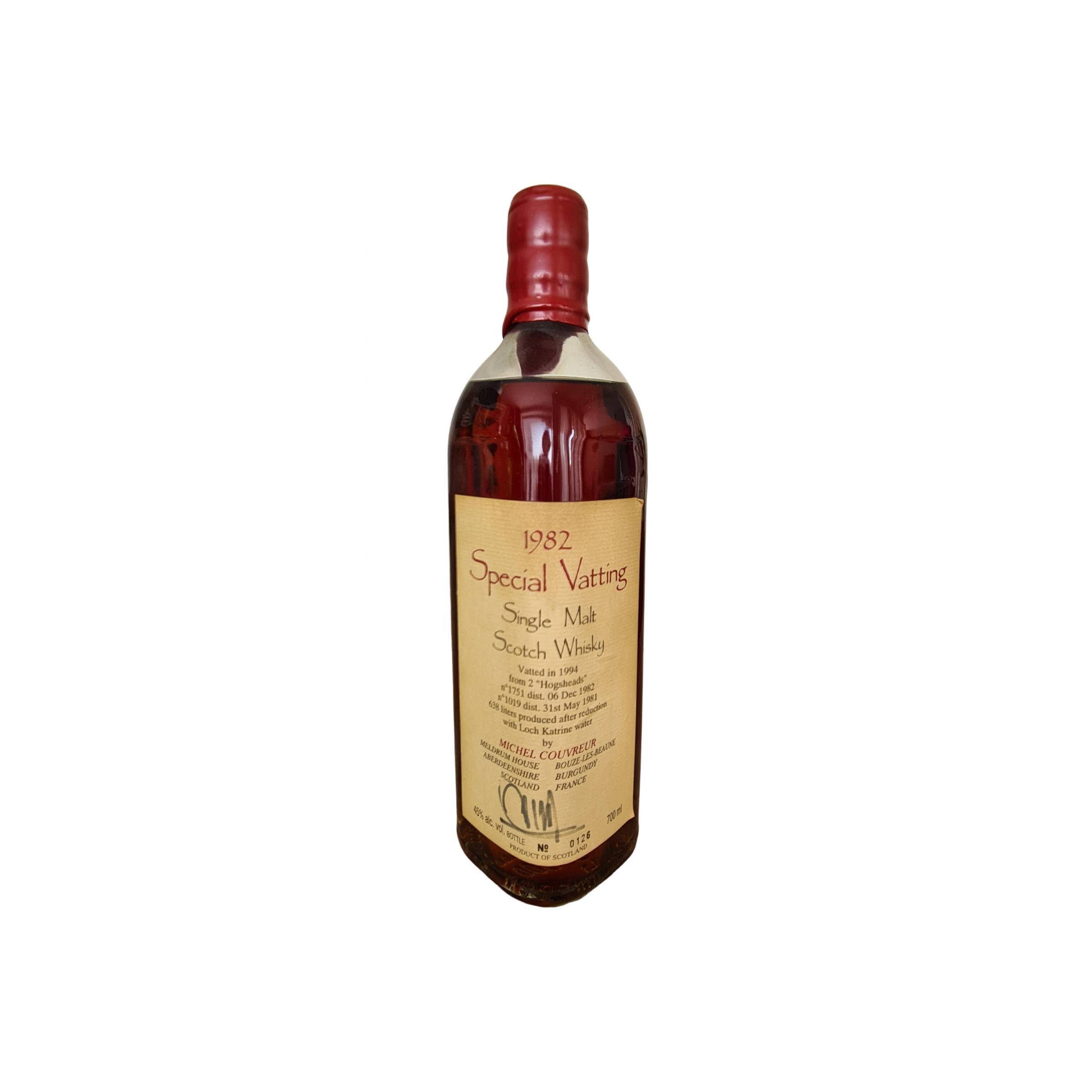 Michel Couvreur 1982 12 Years Single Malt Whisky