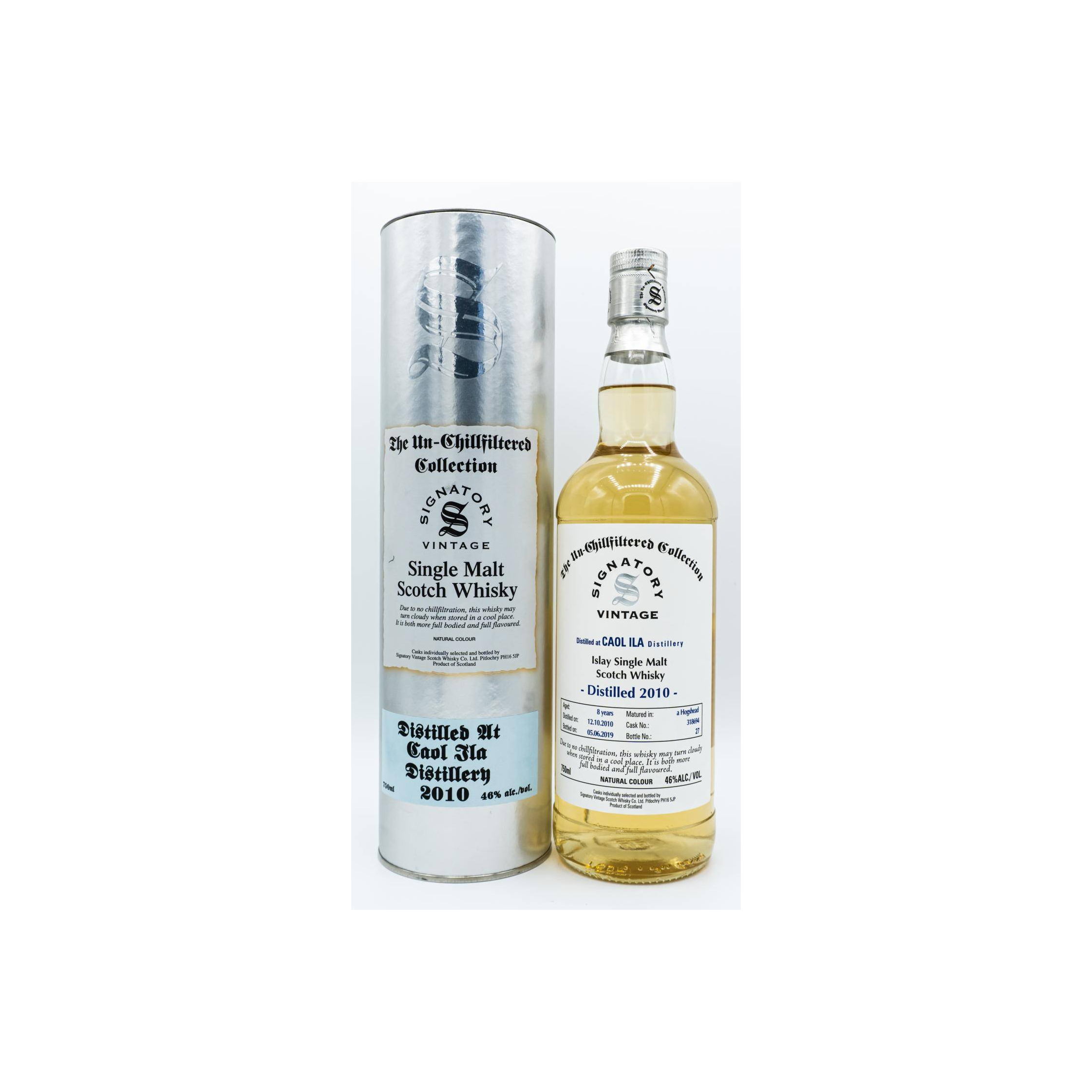 Caol Ila The Un-Chillfiltered Collection 2010 8 Years Single Malt Whisky 2