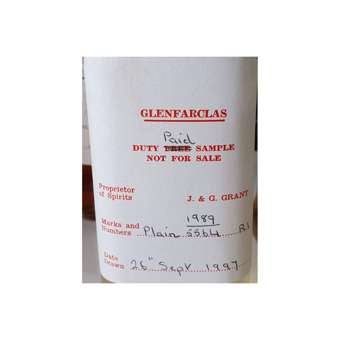 Glenfarclas 1989 8 Years Single Malt Whisky