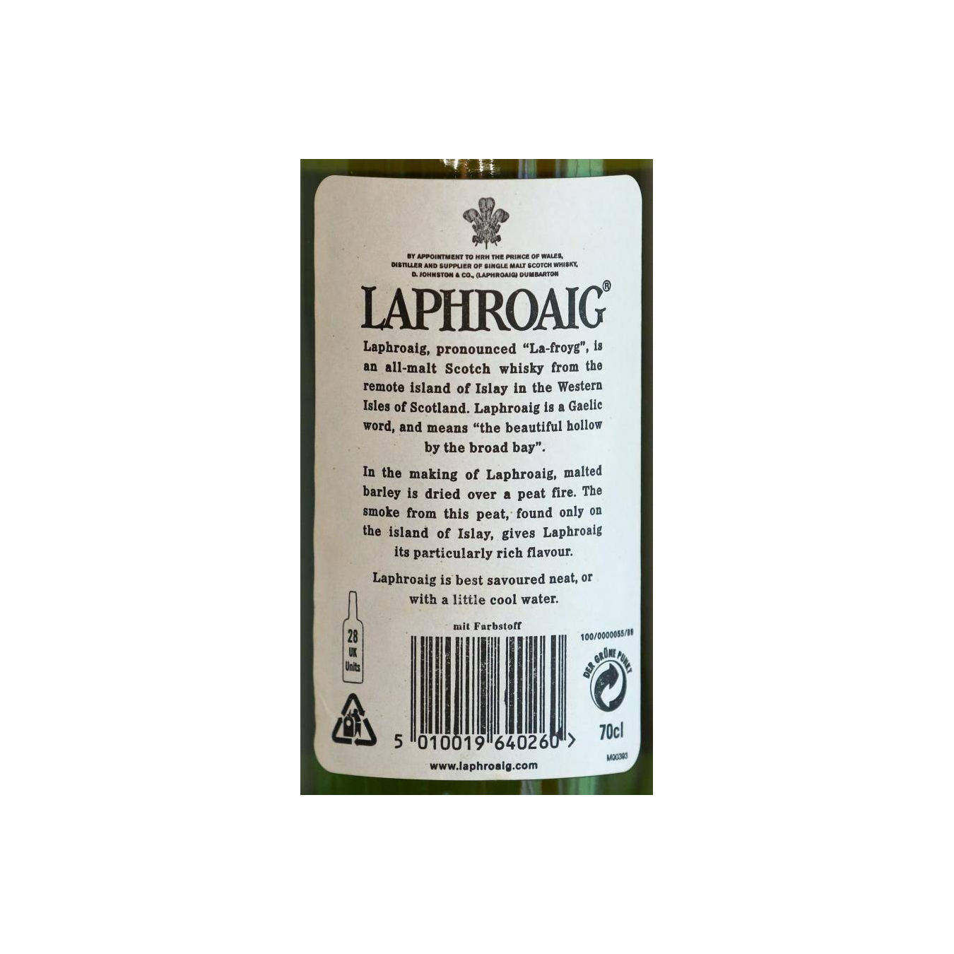 Laphroaig 10 Years Single Malt Whisky 2