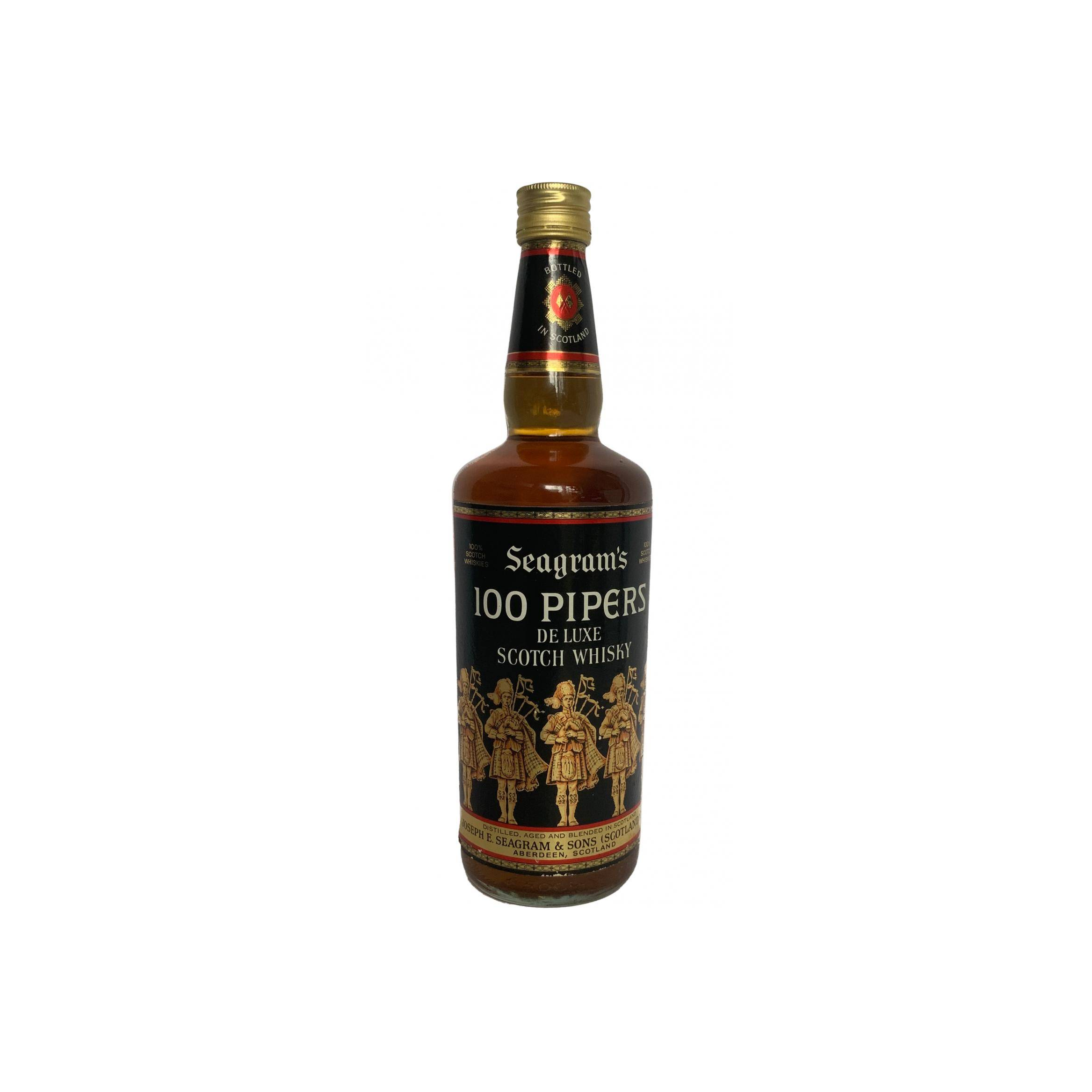 100 Pipers De Luxe Scotch Whisky