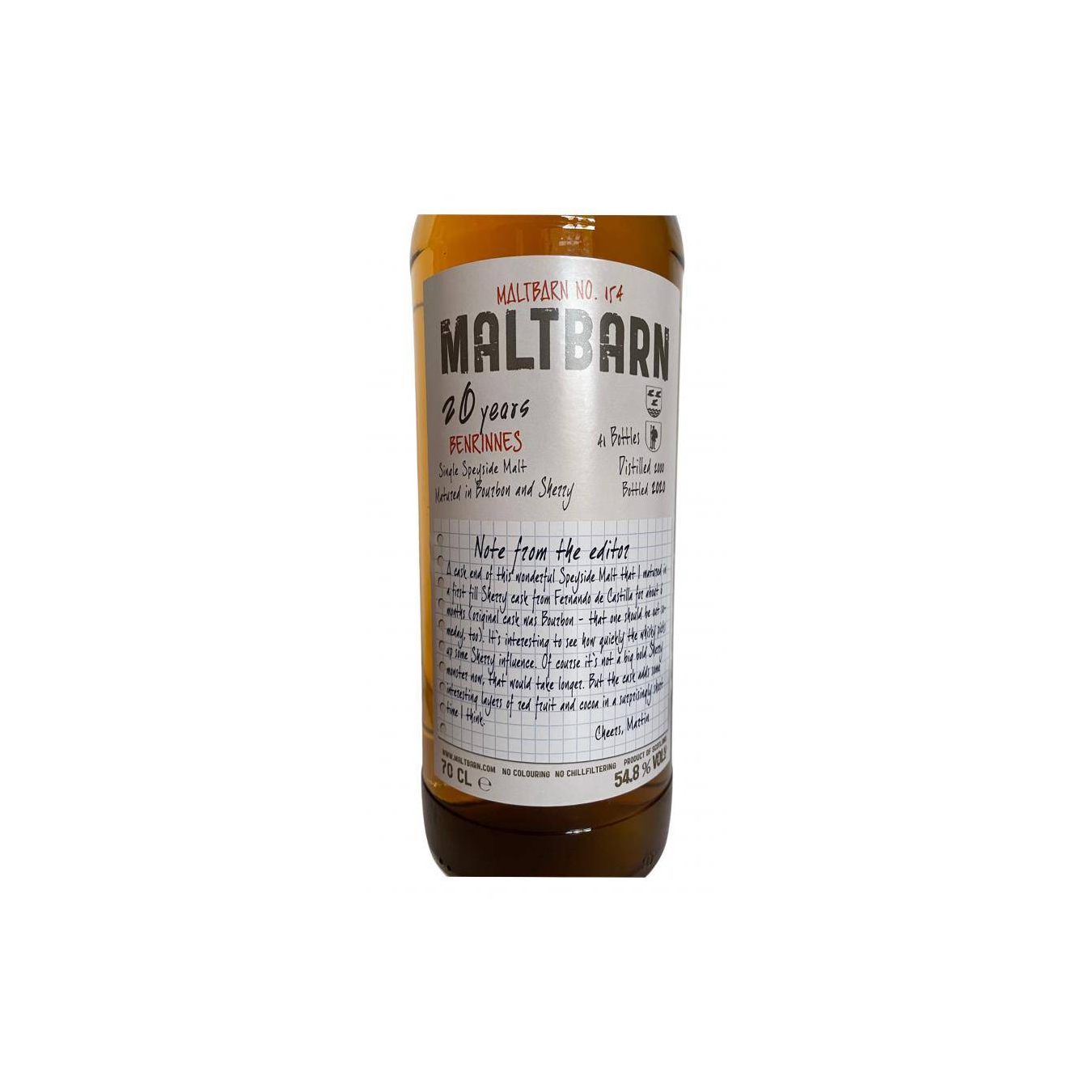 Benrinnes 2000 20 Years Single Malt Whisky 2