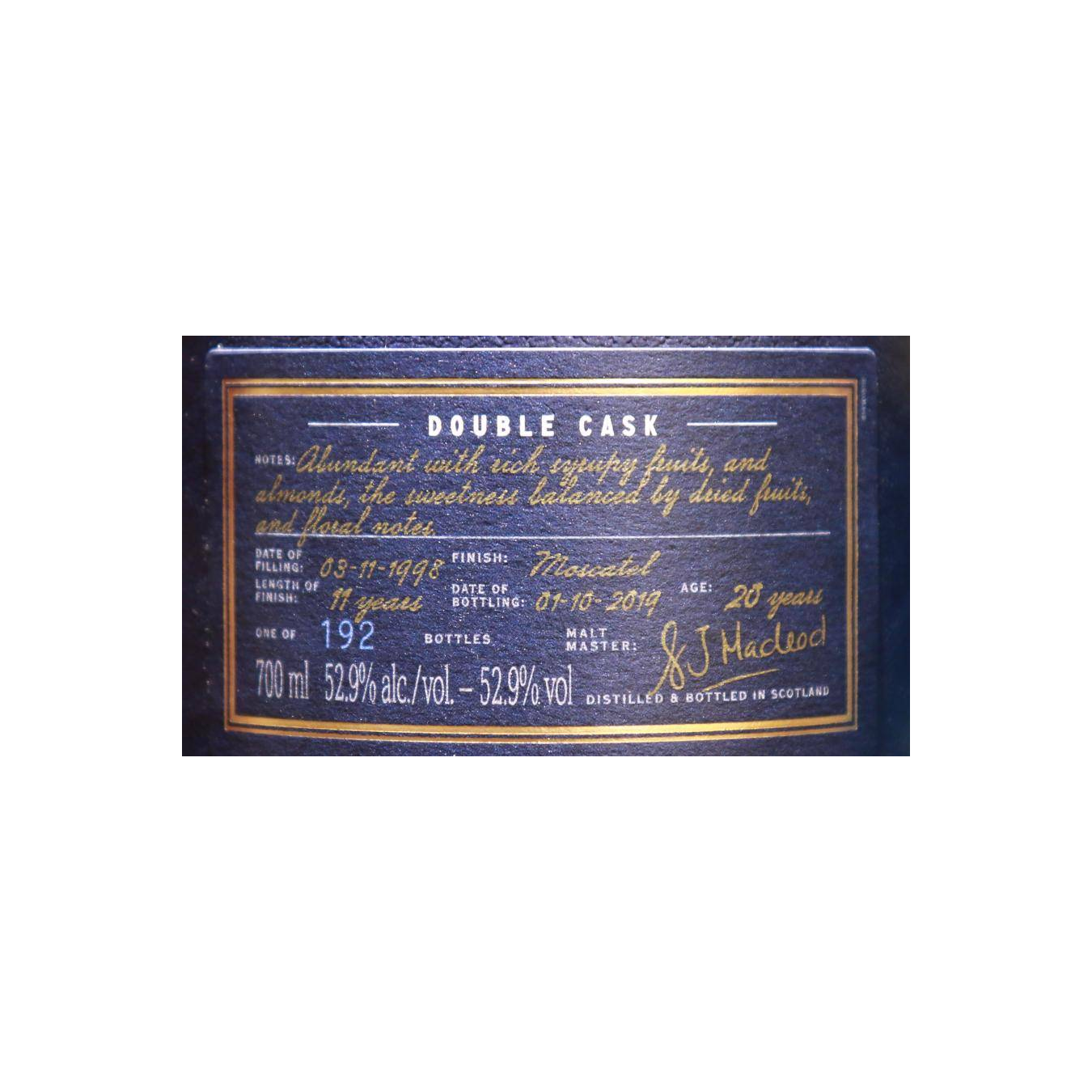 Royal Brackla 1998 20 Years Single Malt Whisky 3