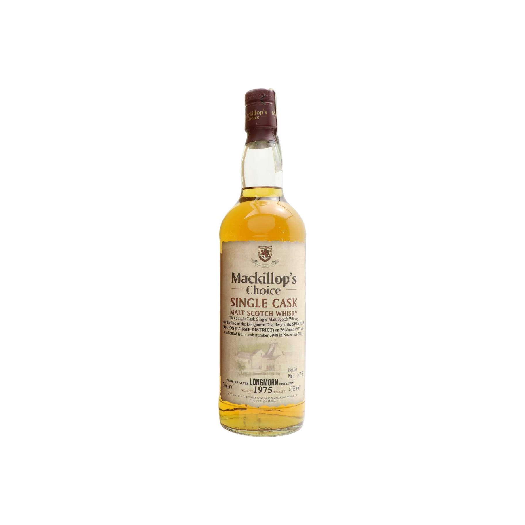 Longmorn Single Cask 1975 28 Years Single Malt Whisky