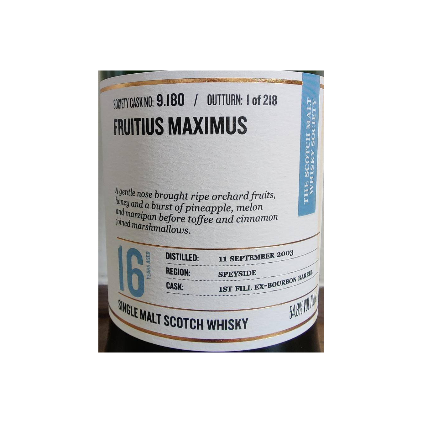The Scotch Malt Whisky Society 2003 16 Years Single Malt Whisky 2