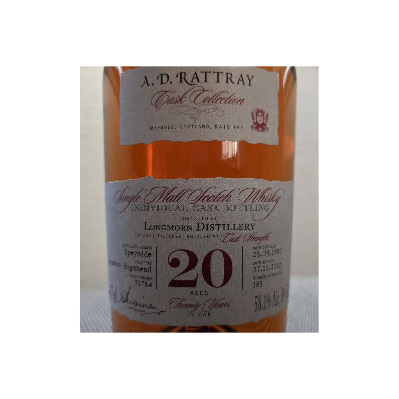 Longmorn 1992 20 Years Single Malt Whisky 3
