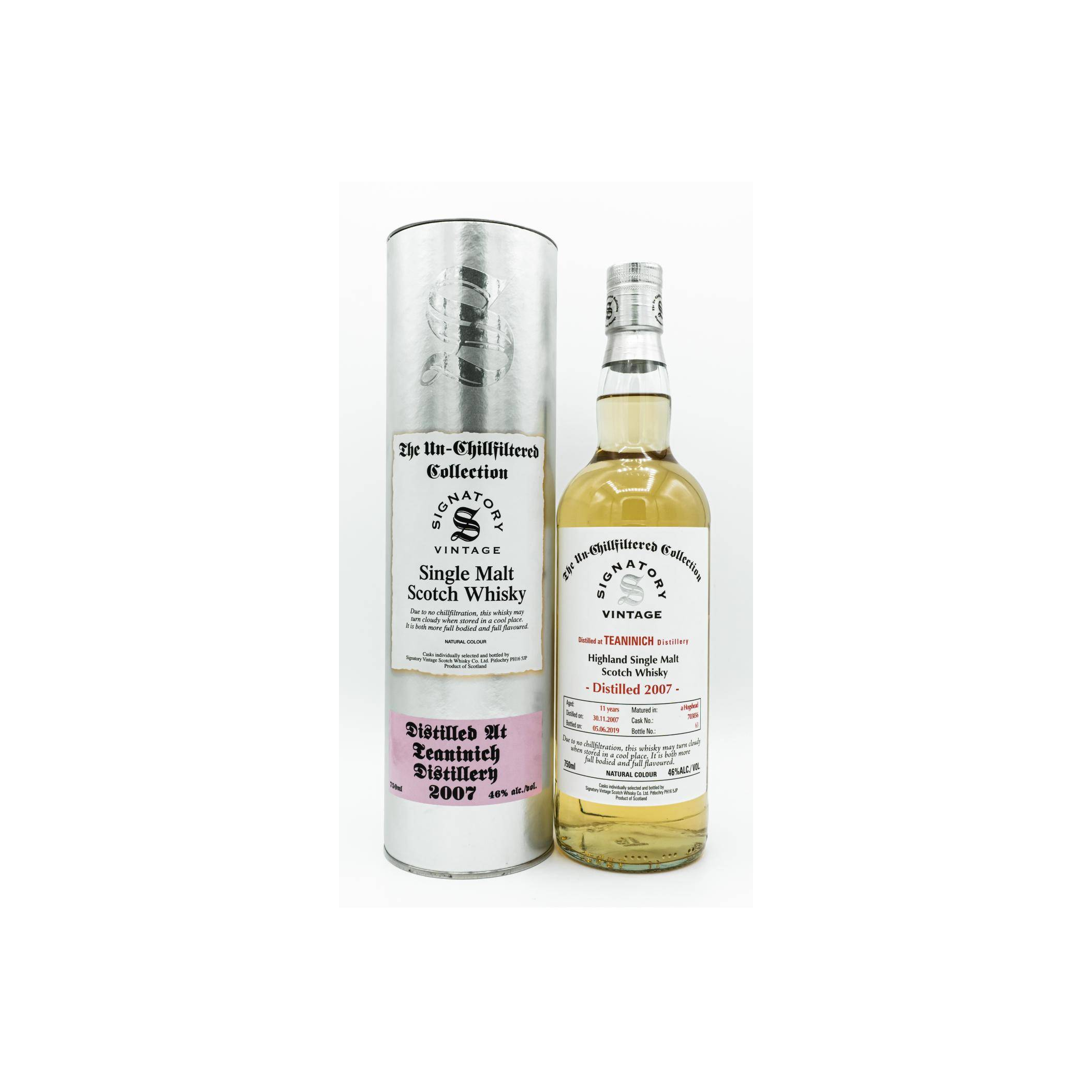 Teaninich The Un-Chillfiltered Collection 2007 11 Years Single Malt Whisky 2
