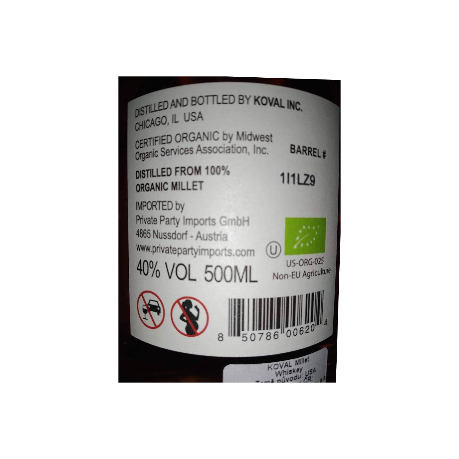 KOVAL Single Cask Single Grain Whisky 2