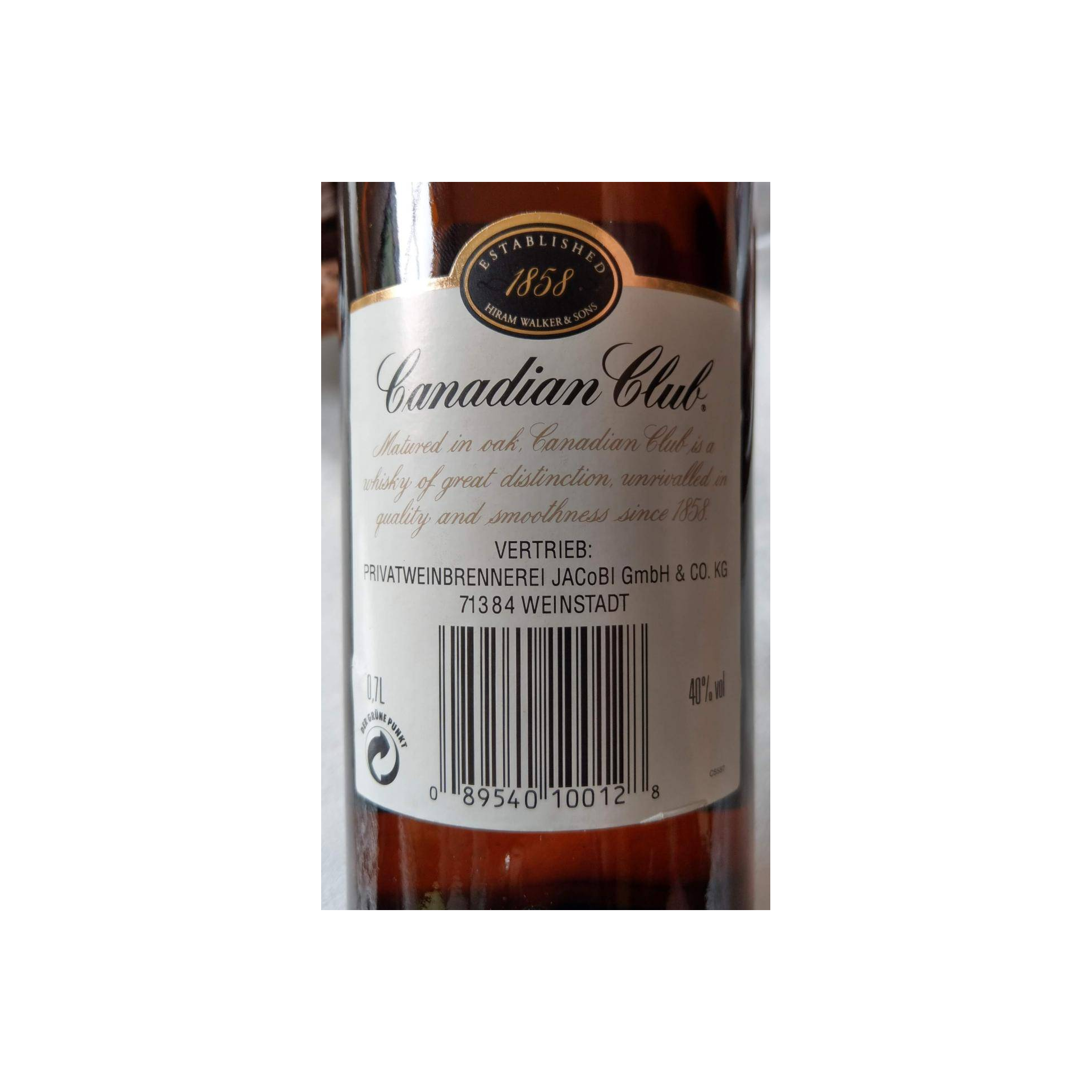 Canadian Club 6 Years Blended Whisky 2