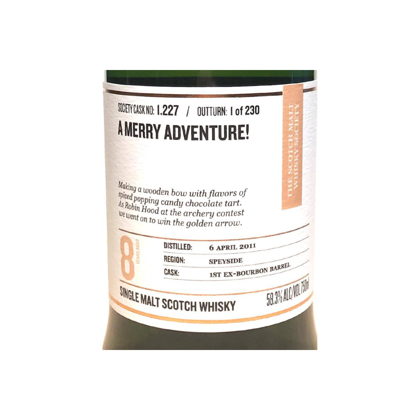 The Scotch Malt Whisky Society 2011 8 Years Single Malt Whisky