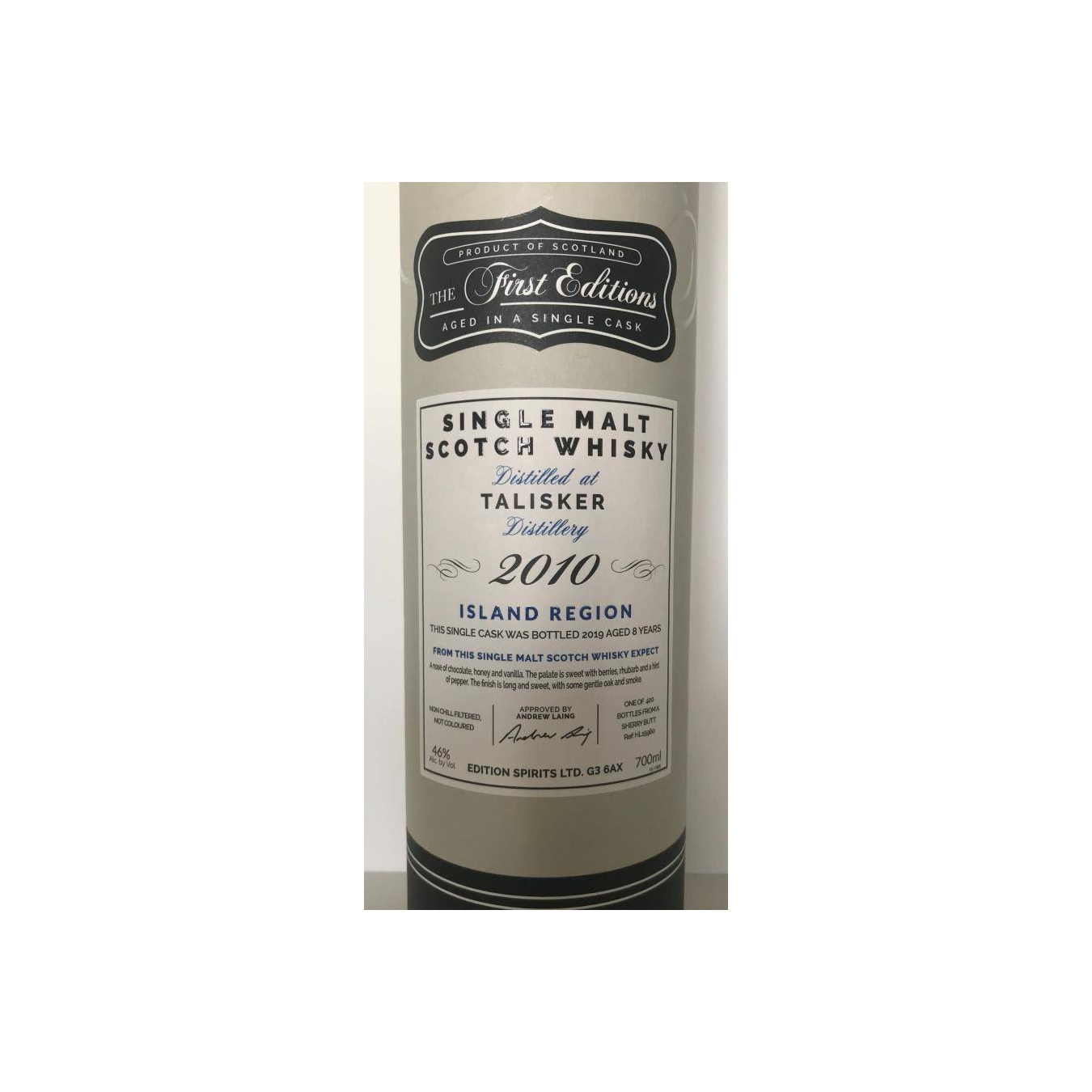 Talisker The First Editions 2010 8 Years Single Malt Whisky 2