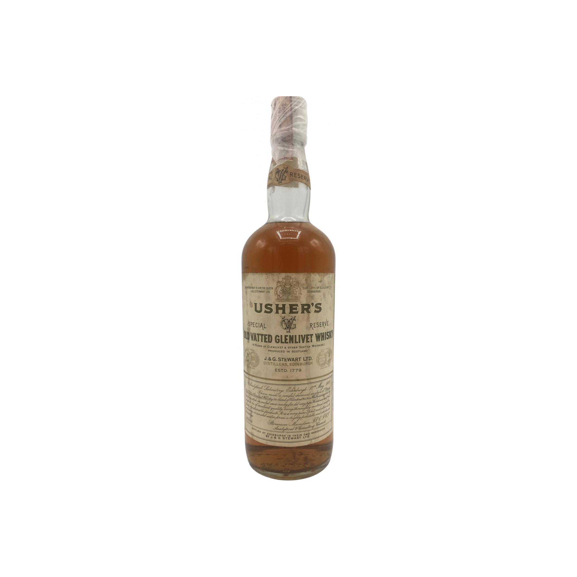 Usher's Old Vatted Glenlivet Whisky
