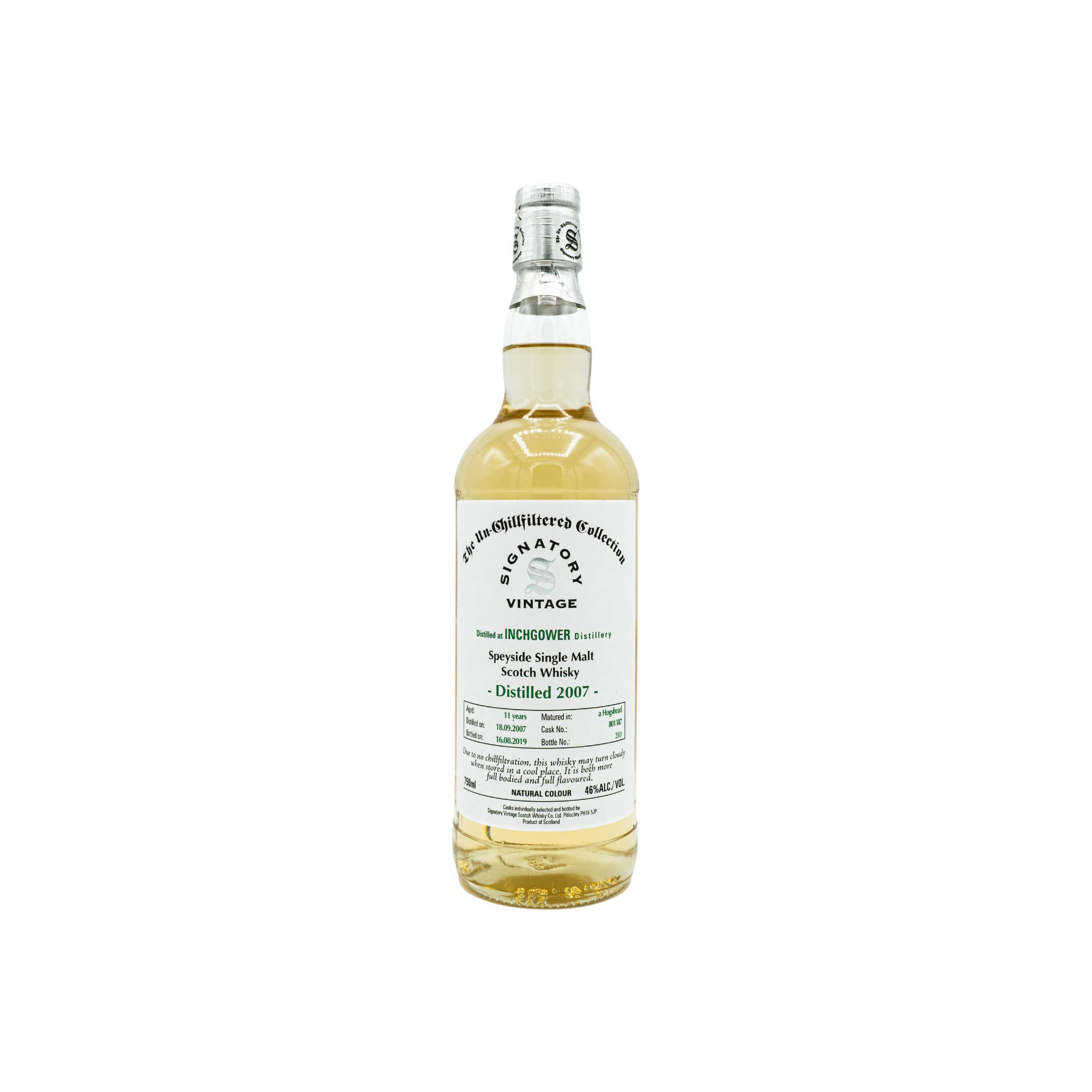 Inchgower The Un-Chillfiltered Collection 2007 11 Years Single Malt Whisky