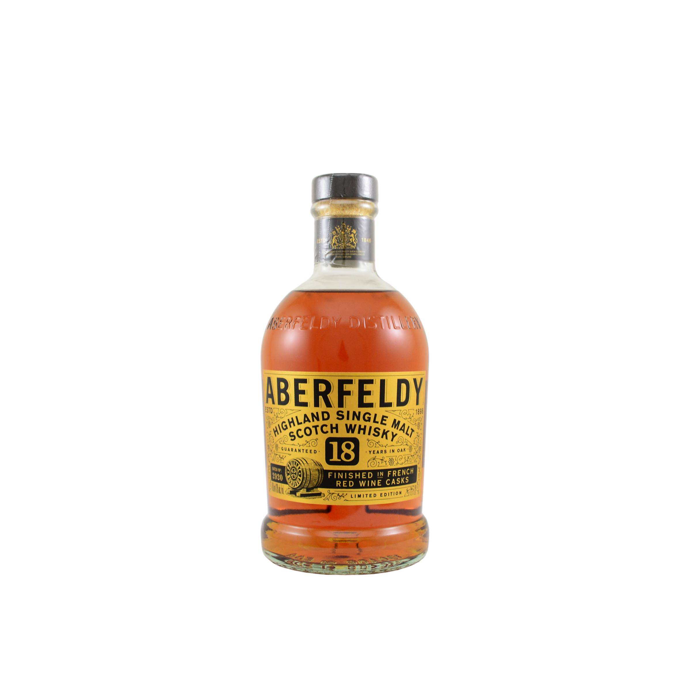Aberfeldy 18 Years Single Malt Whisky