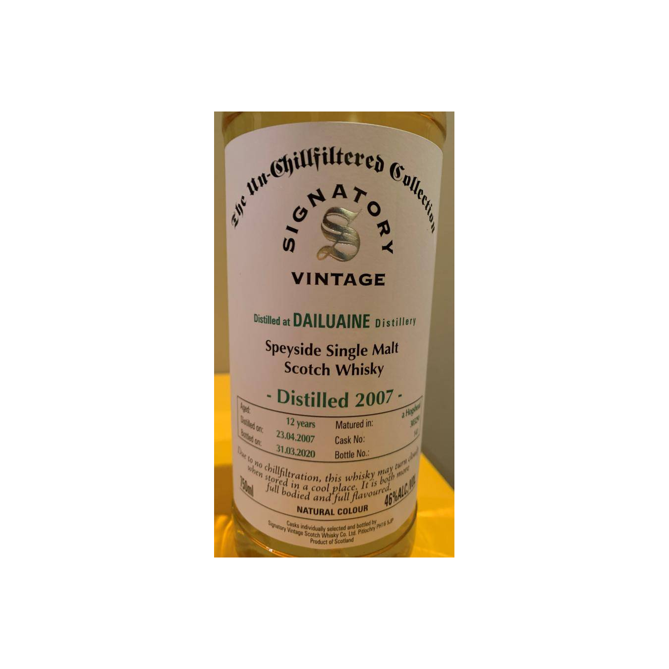 Dailuaine The Un-Chillfiltered Collection 2007 12 Years Single Malt Whisky 3