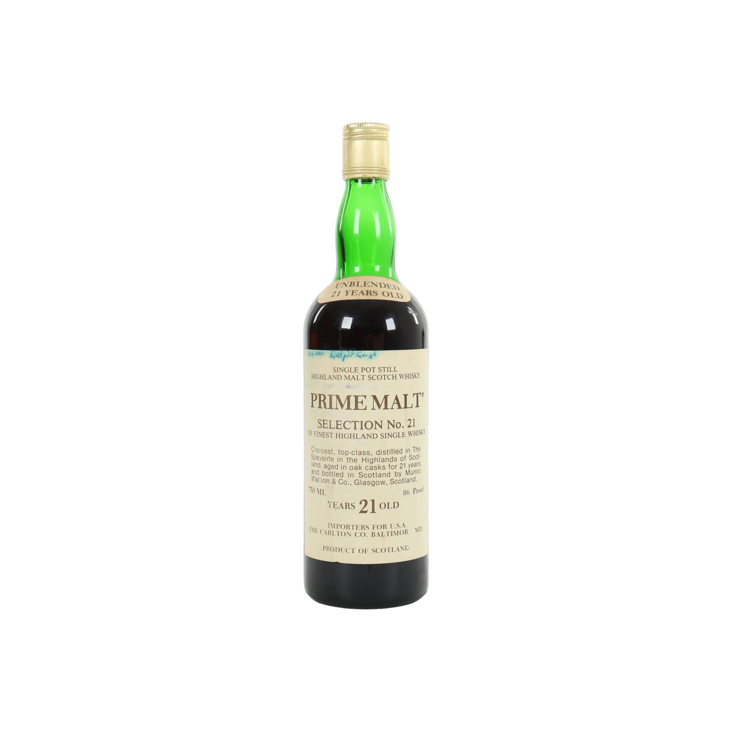 Glen Grant 21 Years Single Pot Still Whisky