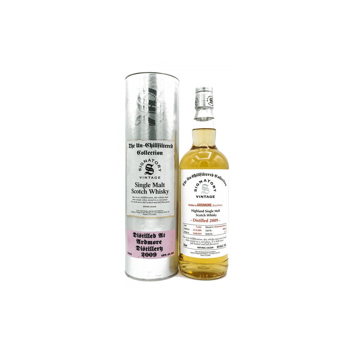Ardmore The Un-Chillfiltered Collection 2009 9 Years Single Malt Whisky 2