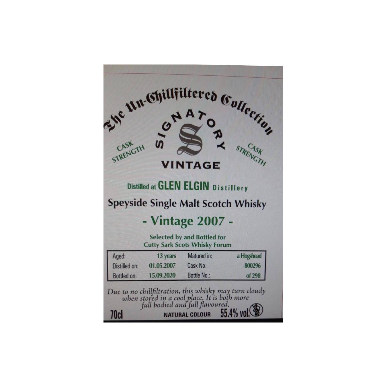 Glen Elgin 2007 13 Years Single Malt Whisky 3