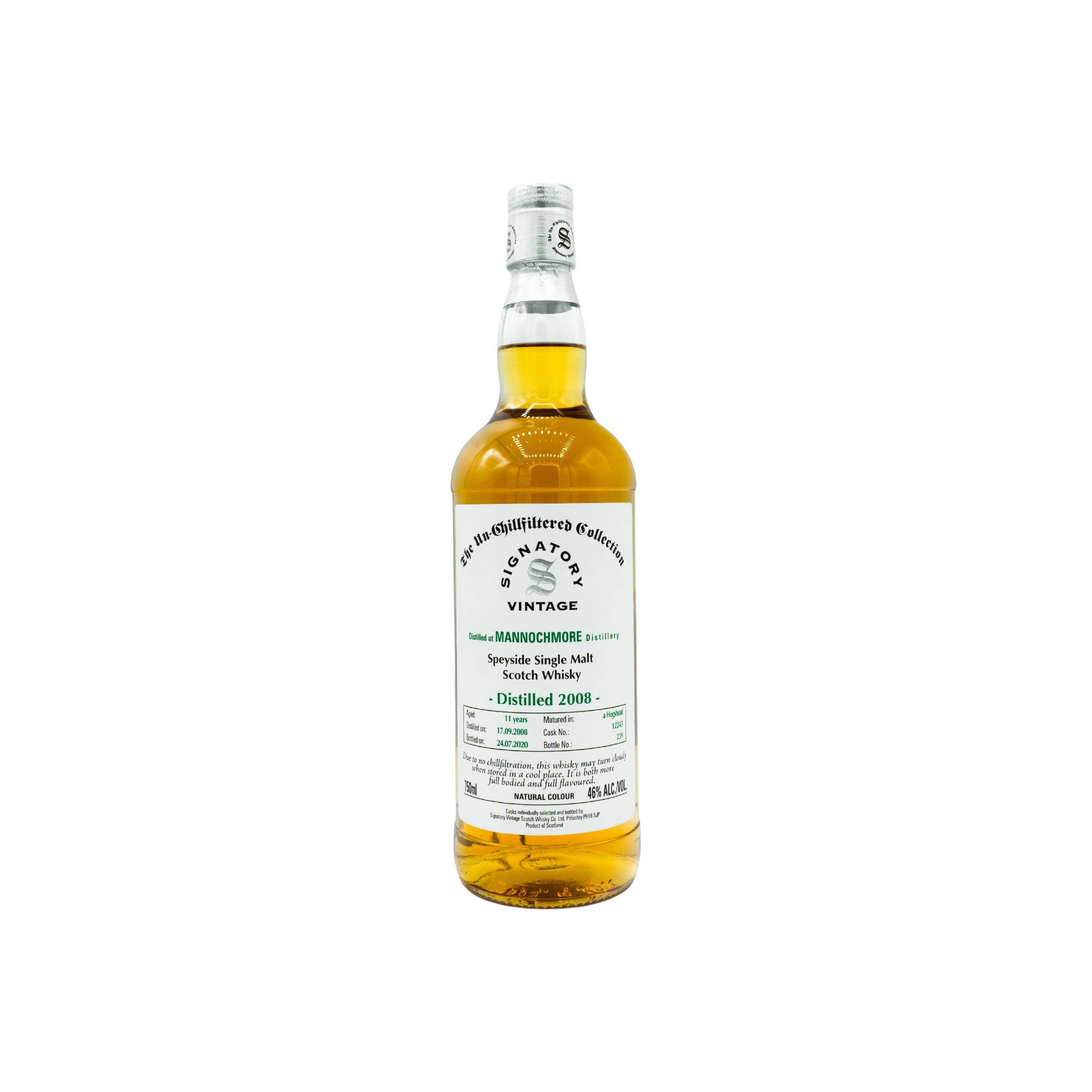Mannochmore The Un-Chillfiltered Collection 2008 11 Years Single Malt Whisky