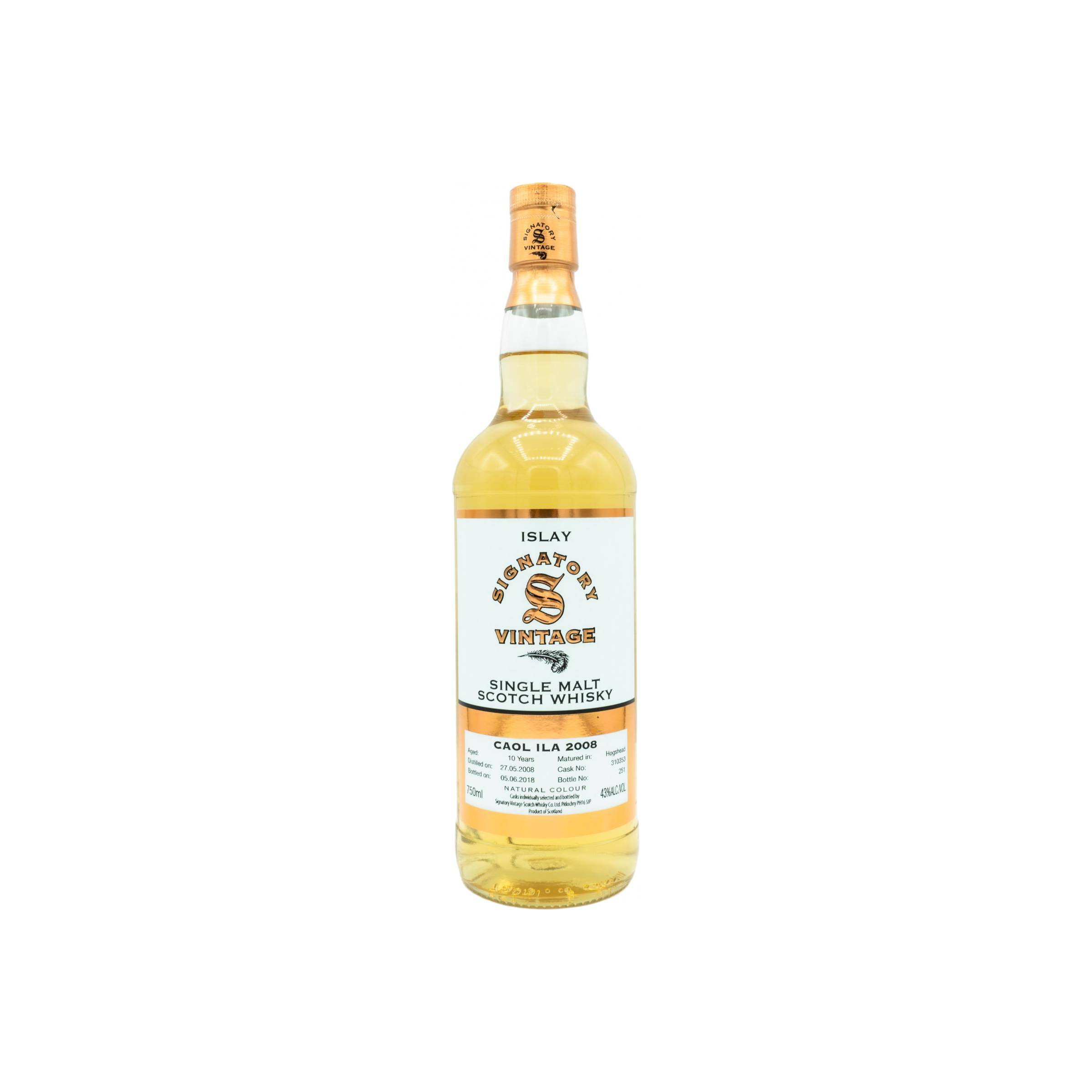 Caol Ila Vintage Collection 2008 10 Years Single Malt Whisky
