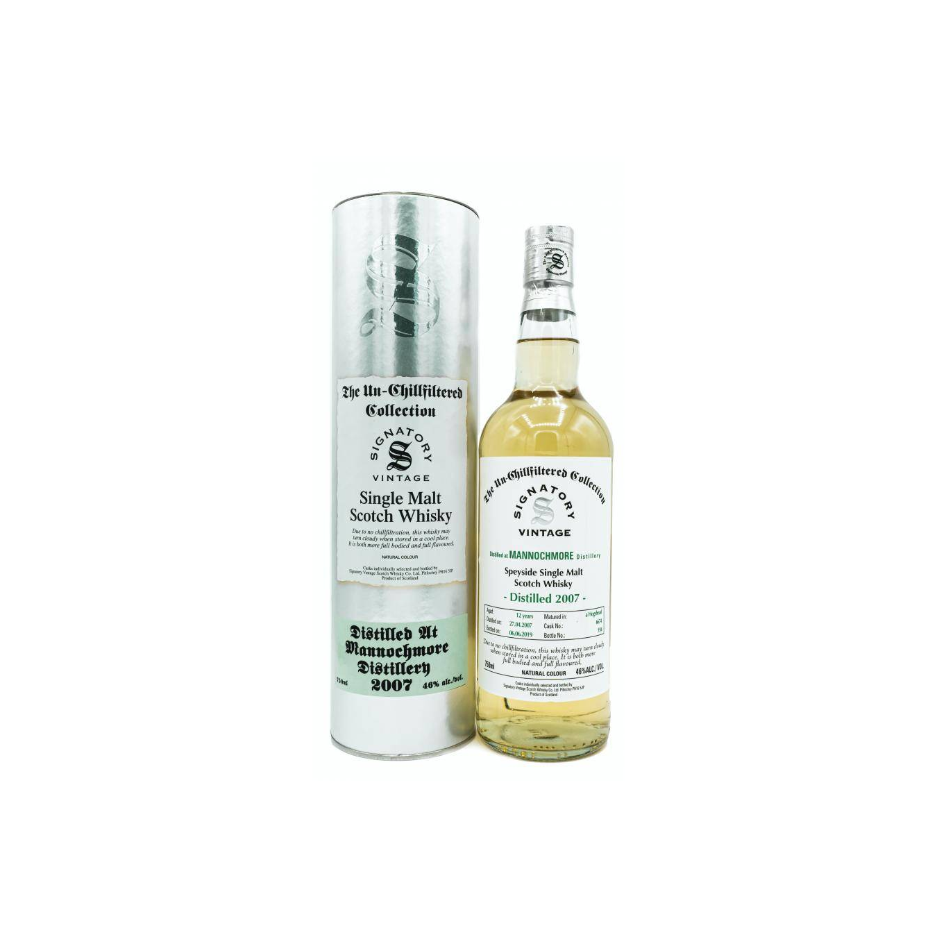 Mannochmore The Un-Chillfiltered Collection 2007 12 Years Single Malt Whisky 2