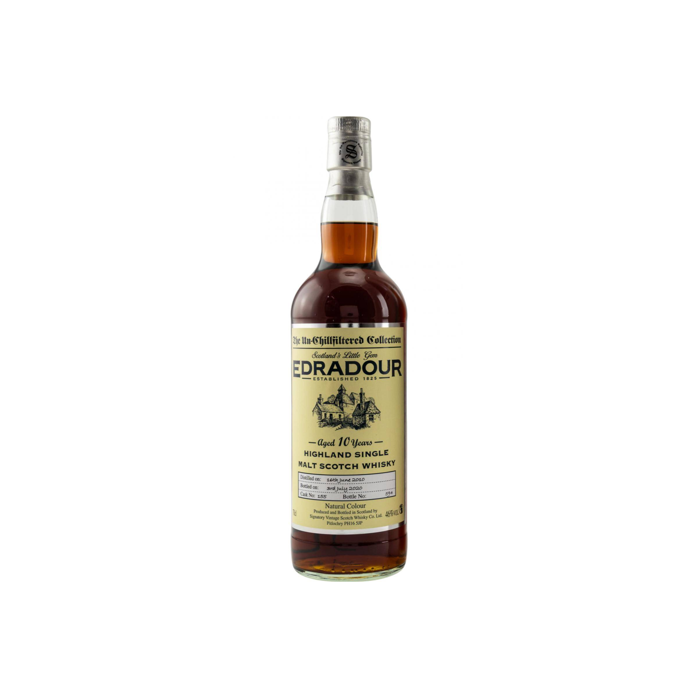 Edradour The Un-Chillfiltered Collection 2010 10 Years Single Malt Whisky