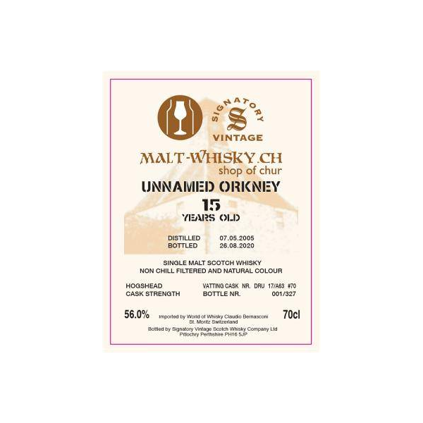 Signatory Vintage 2005 15 Years Single Malt Whisky 2