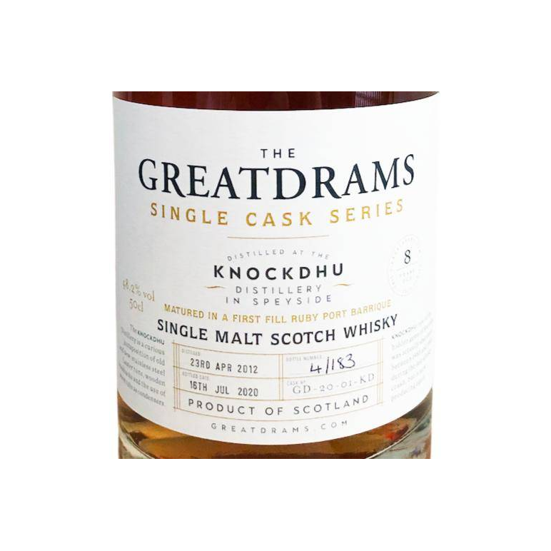 The Knockdhu Single Cask 2012 8 Years Single Malt Whisky 2