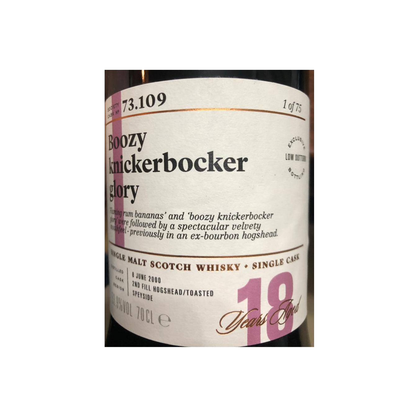 The Scotch Malt Whisky Society 2000 18 Years Single Malt Whisky 2