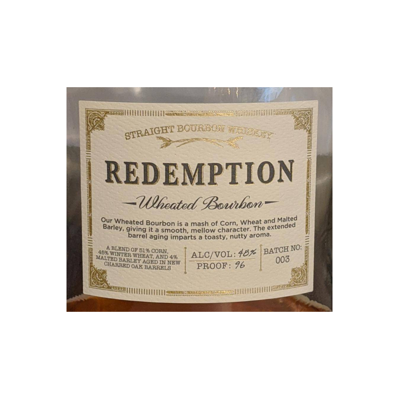 Redemption Bourbon Whisky