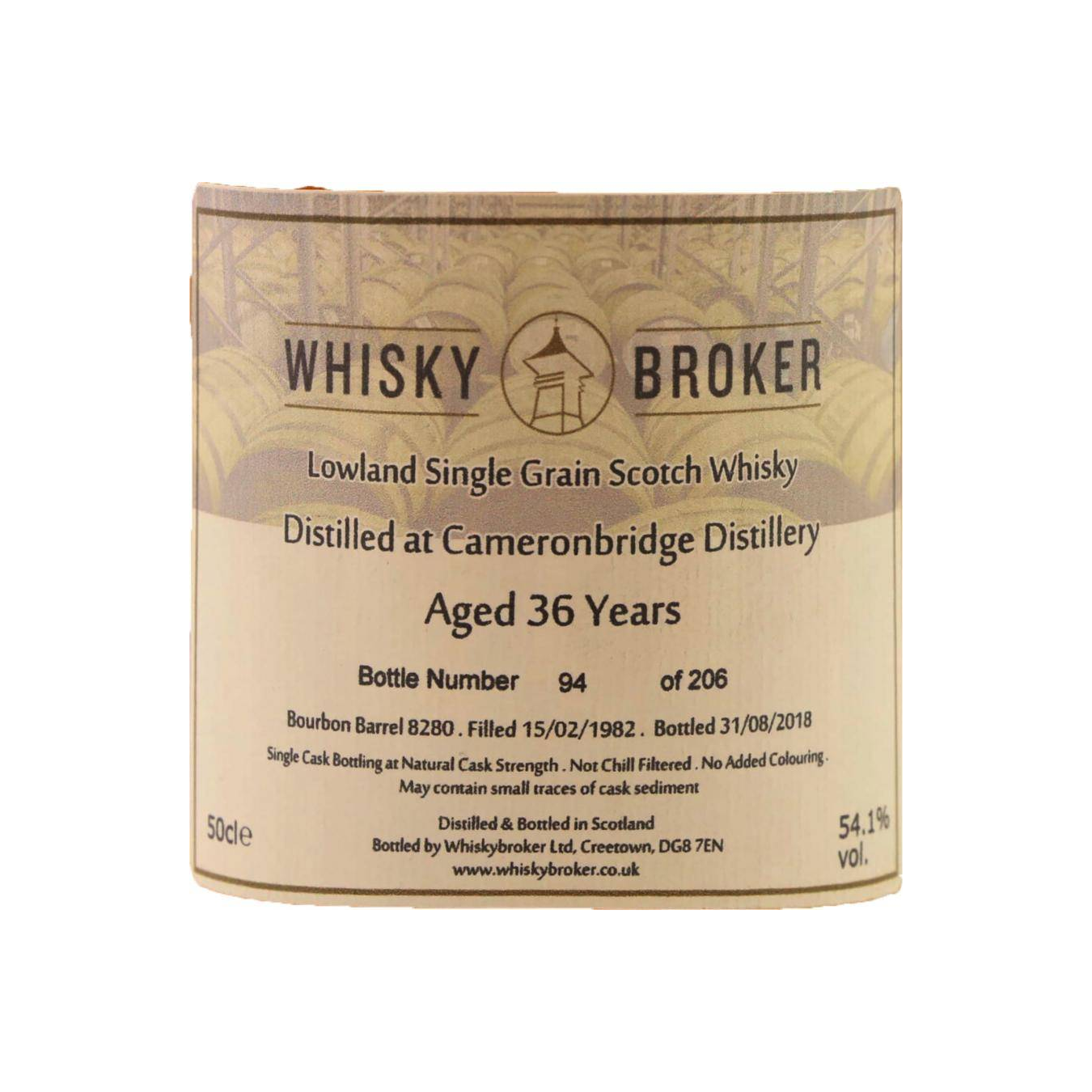 Cameronbridge 1982 36 Years Single Grain Whisky 3