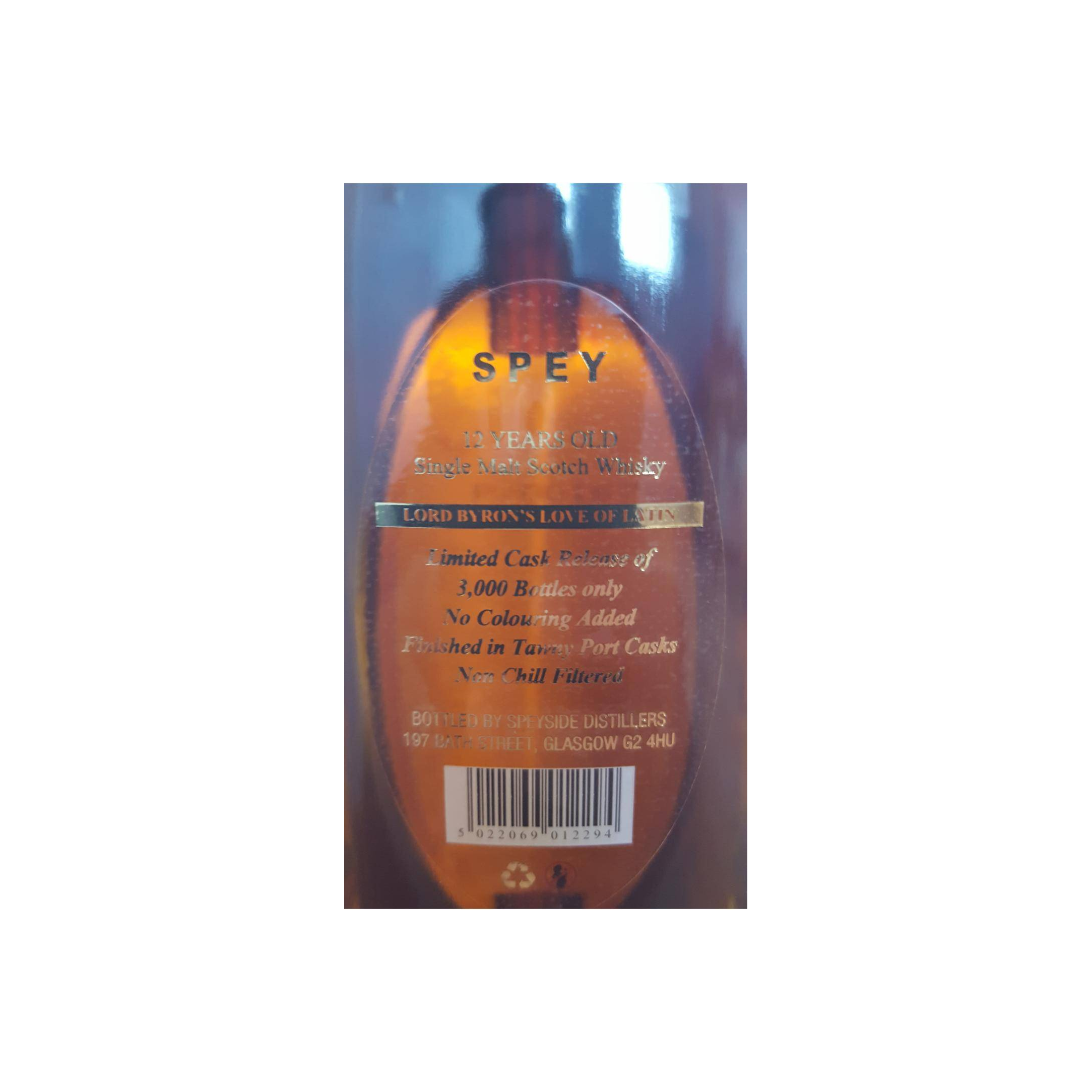 The Speyside 12 Years Single Malt Whisky 3
