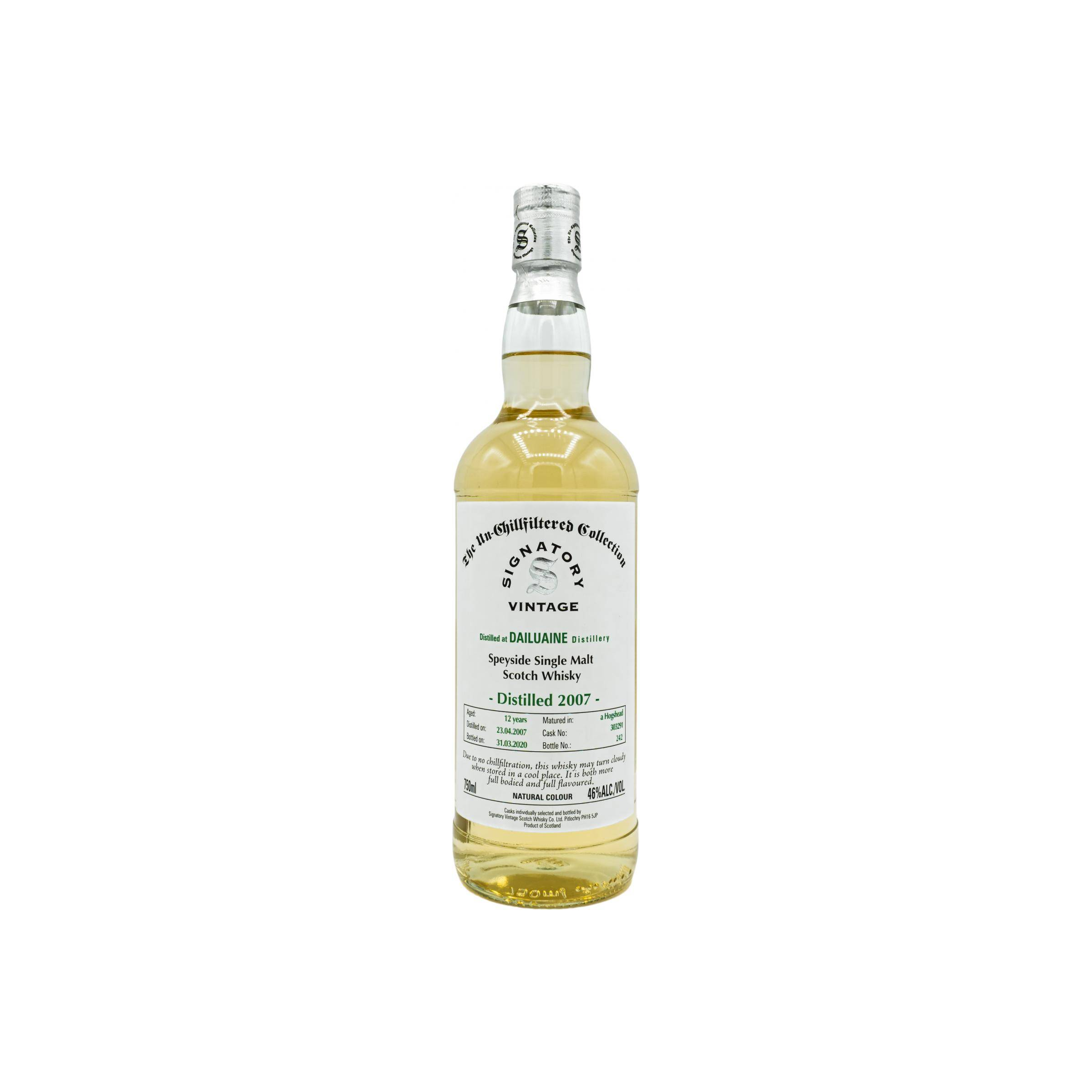 Dailuaine The Un-Chillfiltered Collection 2007 12 Years Single Malt Whisky