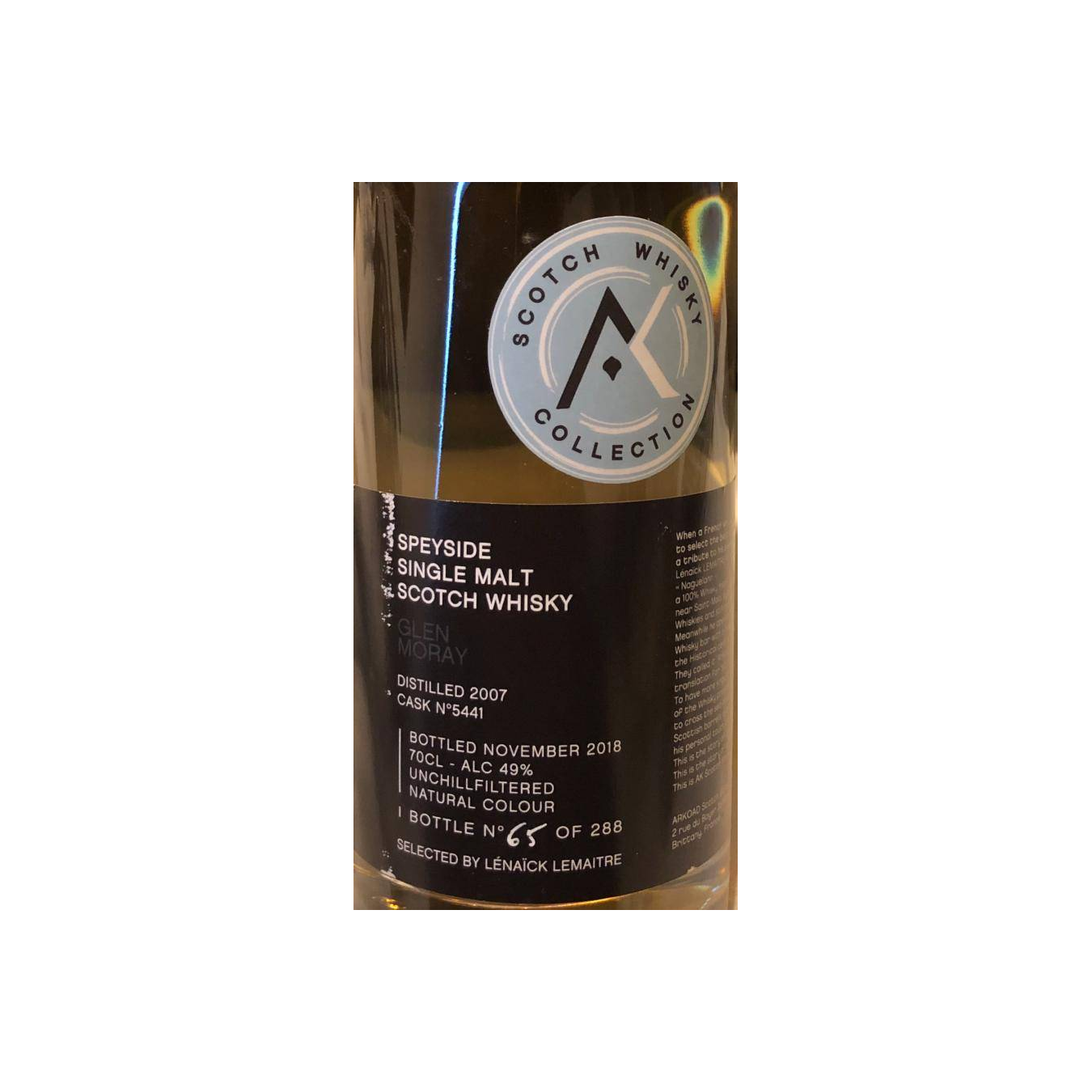Glen Moray 2007 11 Years Single Malt Whisky