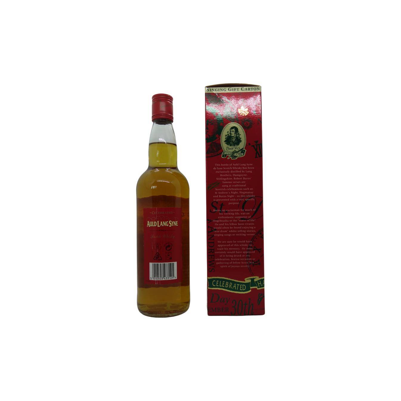 Auld Lang Syne Scotch Whisky LBL 3