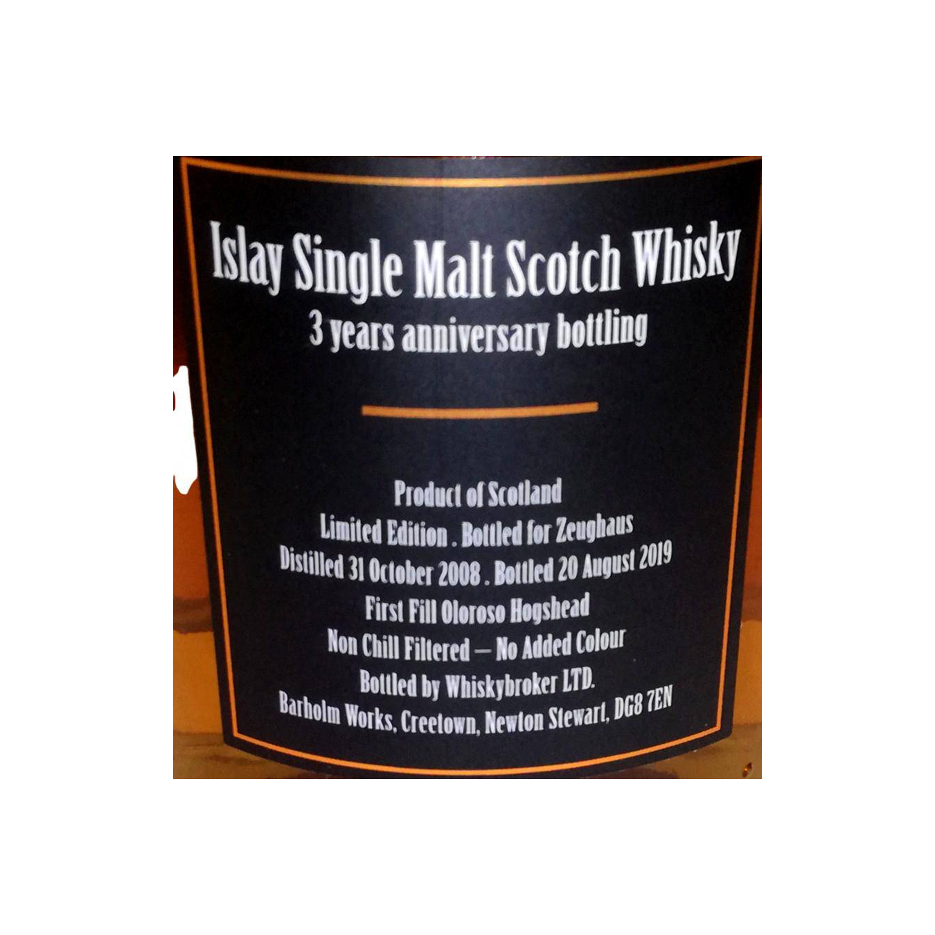 Islay Single Malt Scotch Whisky 2008 WhB 2