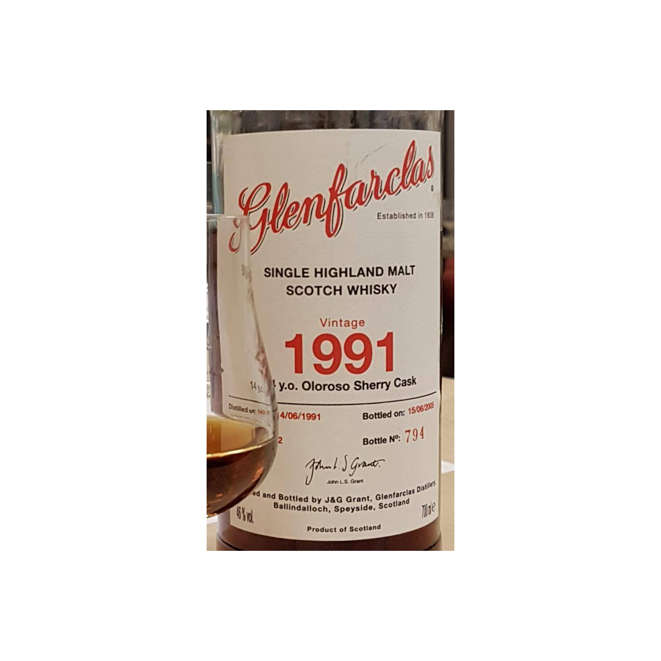 Glenfarclas 1991 14 Years Single Malt Whisky