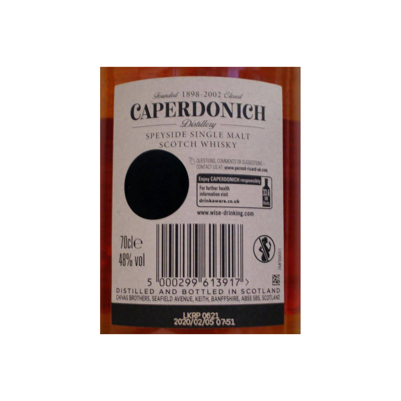 Caperdonich 21 Years Single Malt Whisky 3